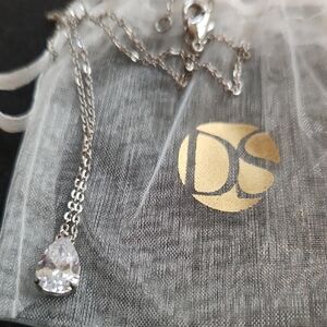 Daniela Swaebe "Signature Shine" 4.2CTW Pear Cut Solitaire Pendant Necklace